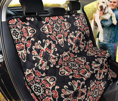 Medallion Pattern Print Design 01 Rear Dog Car Seat Cover Hammock