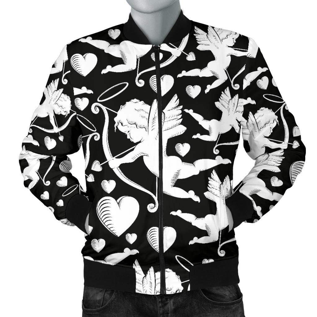 Cupid Pattern Print Design 04 Men Bomber Jacket