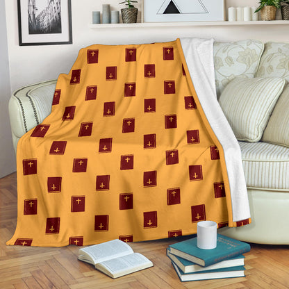 Bible Pattern Print Design 05 Premium Blanket