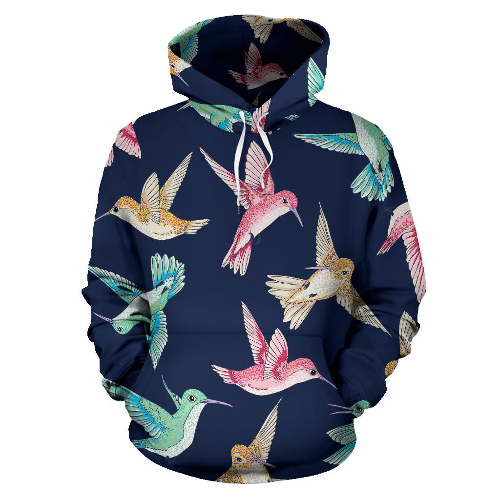 Hummingbird Cute Pattern Print Design 01 Pullover Hoodie