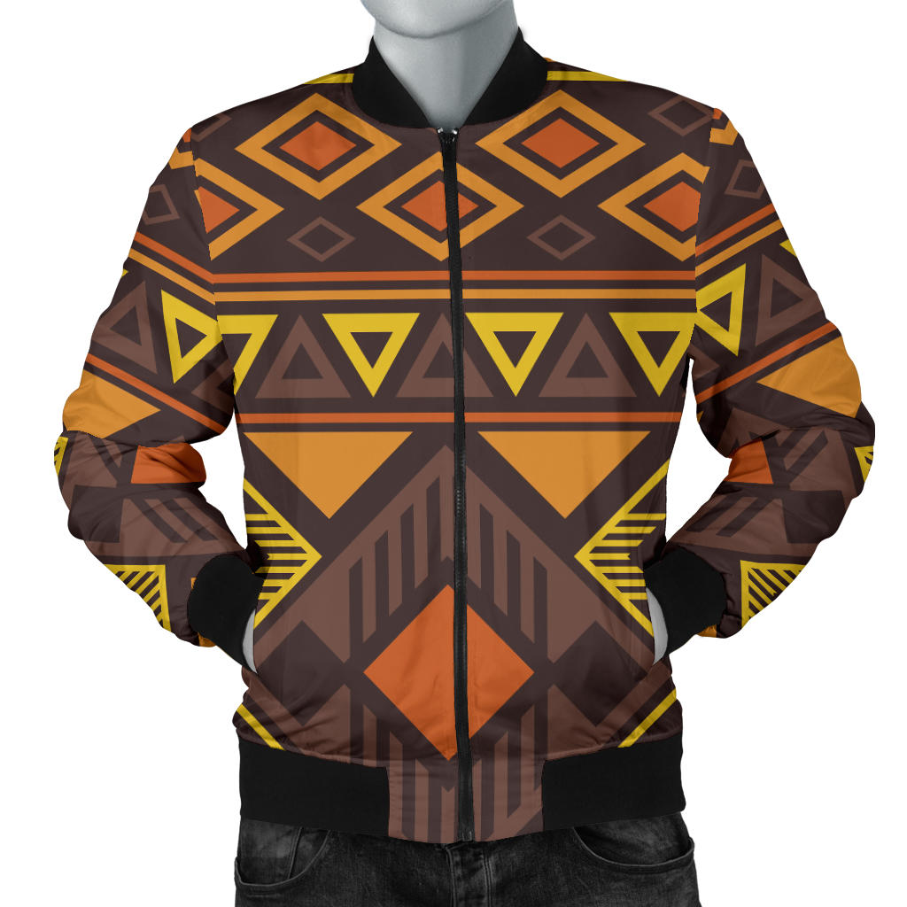Navajo Pattern Print Design A06 Men Bomber Jacket