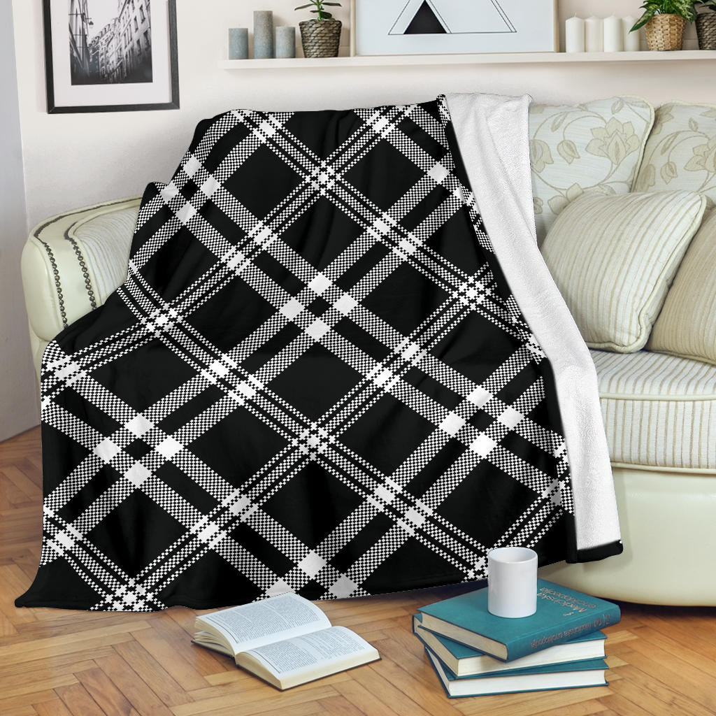 Madras Pattern Print Design 03 Premium Blanket