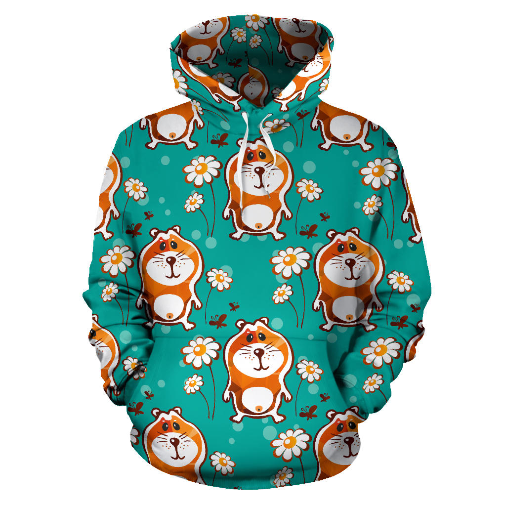 Hamster Pattern Print Design 01 Pullover Hoodie