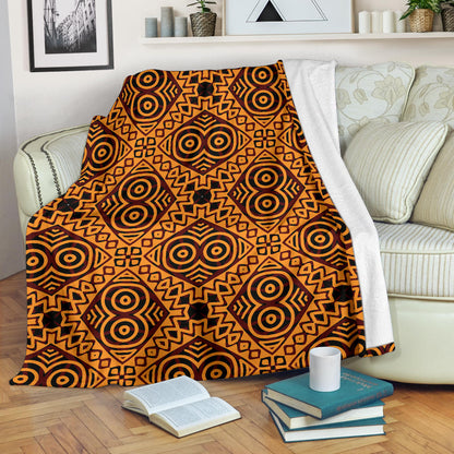 African Pattern Print Design 05 Premium Blanket