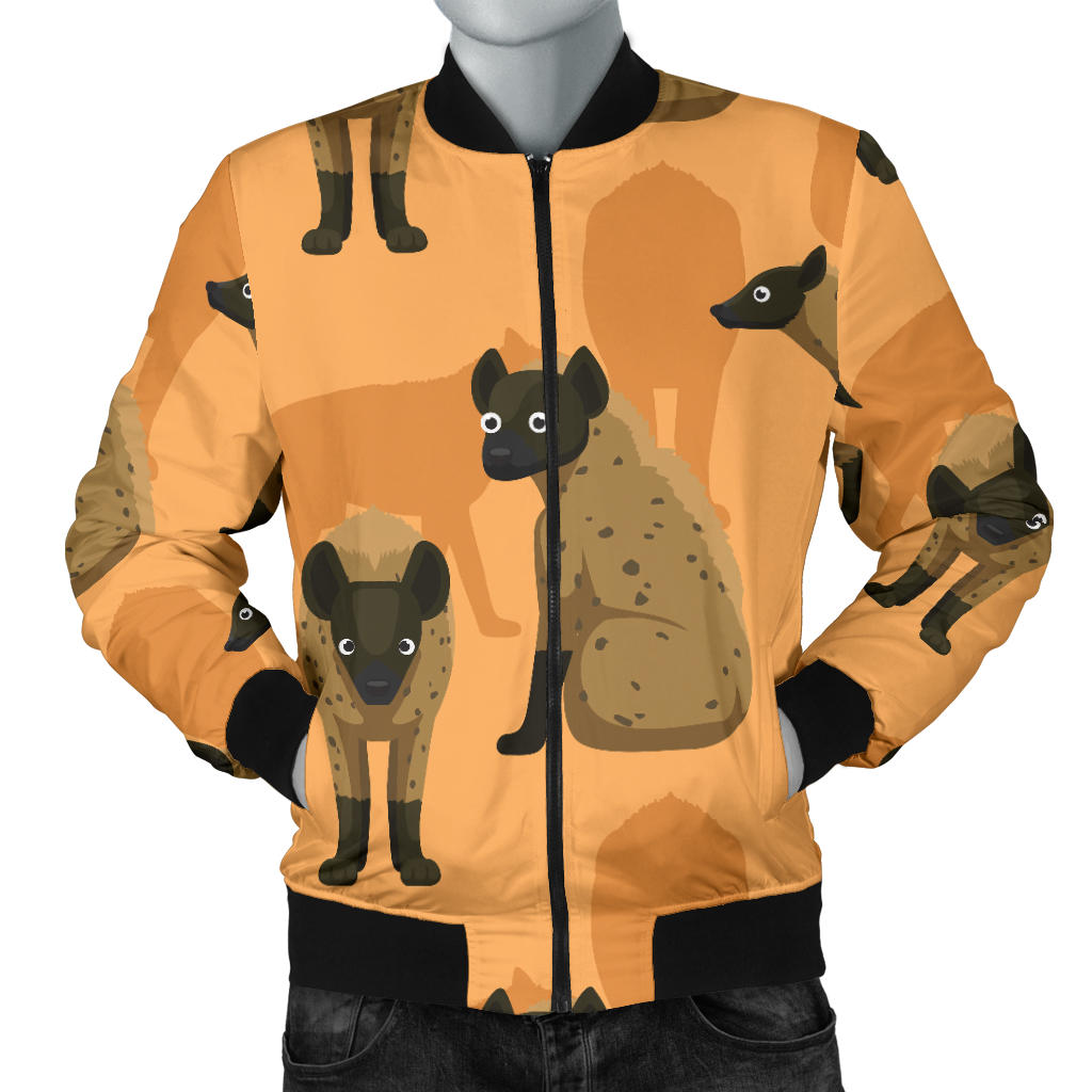 Hyena Pattern Print Design 01 Men Bomber Jacket