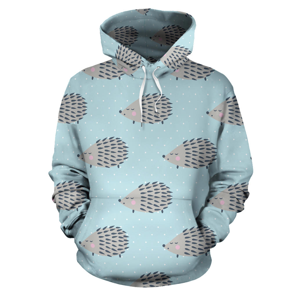 Hedgehog Pattern Print Design 02 Pullover Hoodie