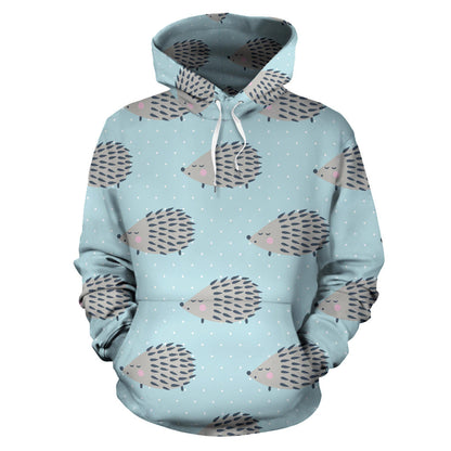 Hedgehog Pattern Print Design 02 Pullover Hoodie