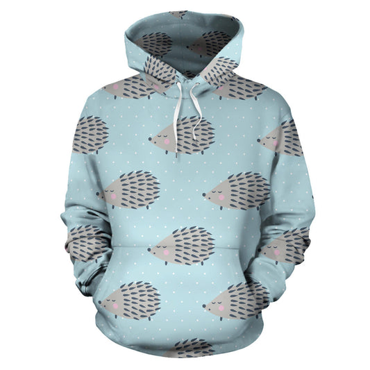 Hedgehog Pattern Print Design 02 Pullover Hoodie