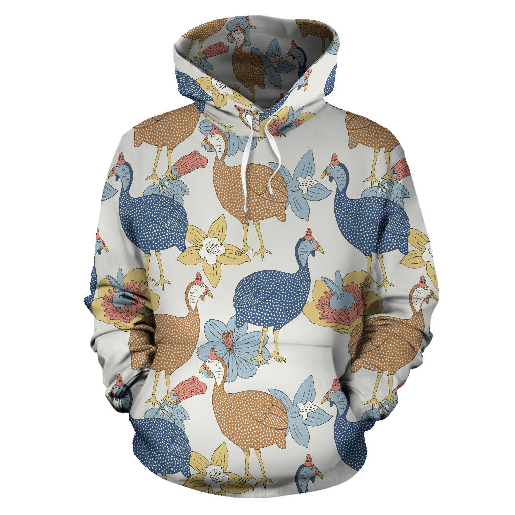Guinea Fowl Pattern Print Design 01 Pullover Hoodie