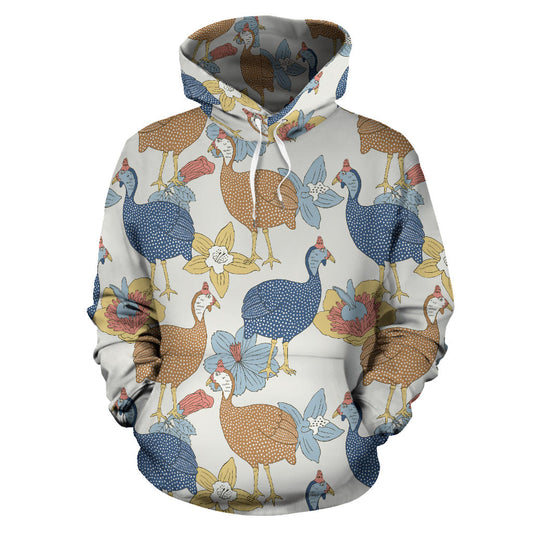 Guinea Fowl Pattern Print Design 01 Pullover Hoodie