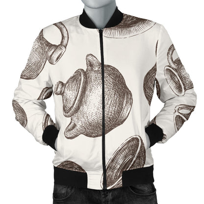 Pottery Pattern Print Design A01 Men Bomber Jacket