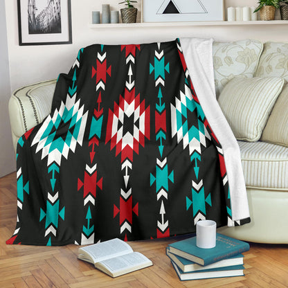 Native Pattern Print Design A08 Premium Blanket