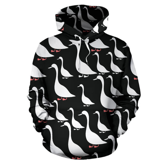 Goose Pattern Print Design 01 Pullover Hoodie