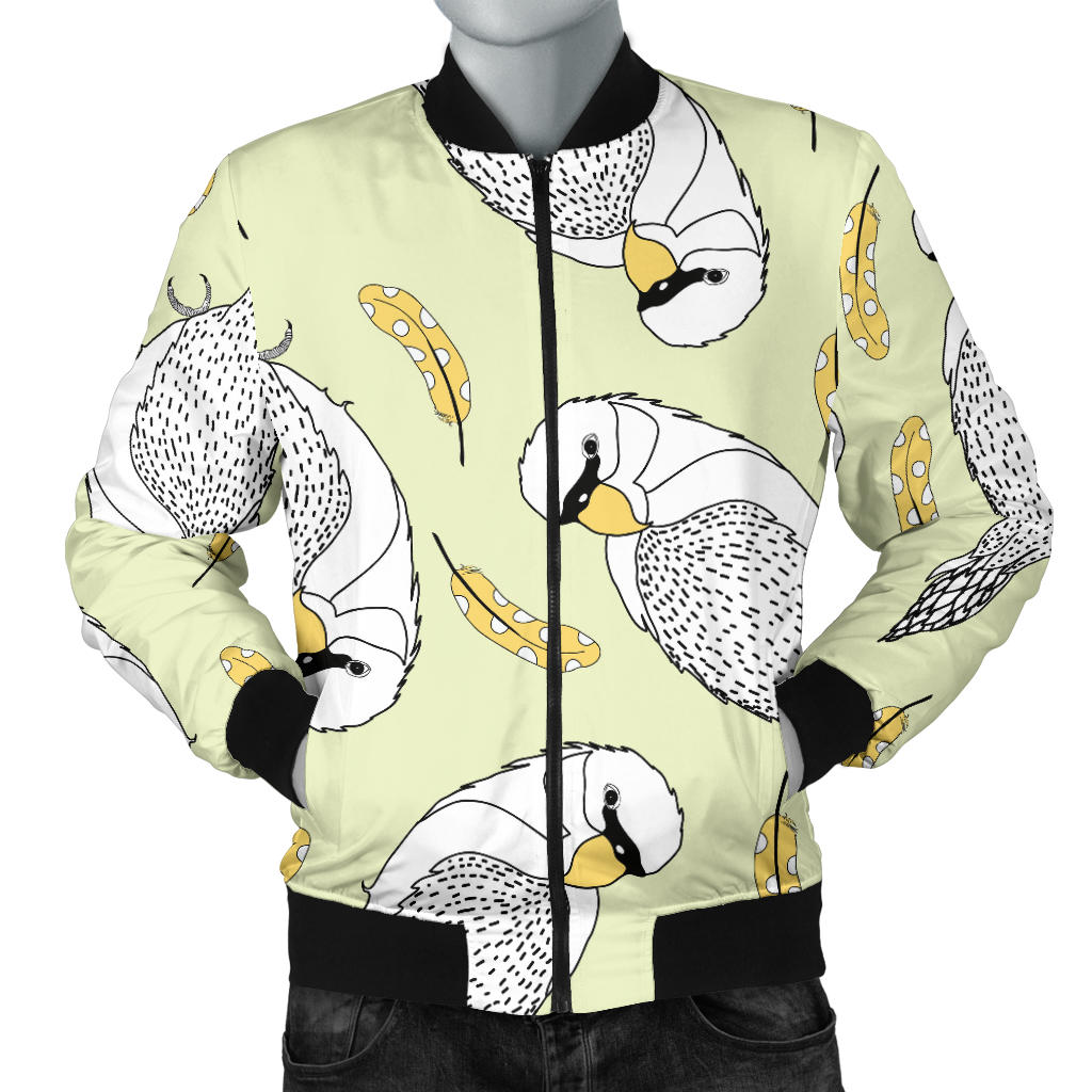 Parakeet Pattern Print Design A03 Men Bomber Jacket