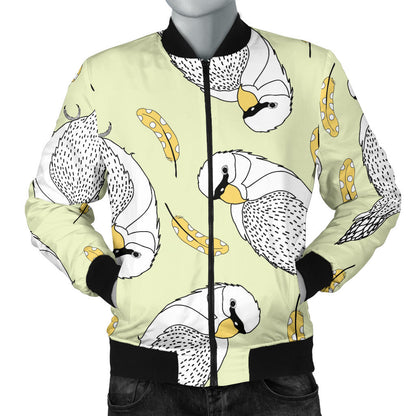 Parakeet Pattern Print Design A03 Men Bomber Jacket