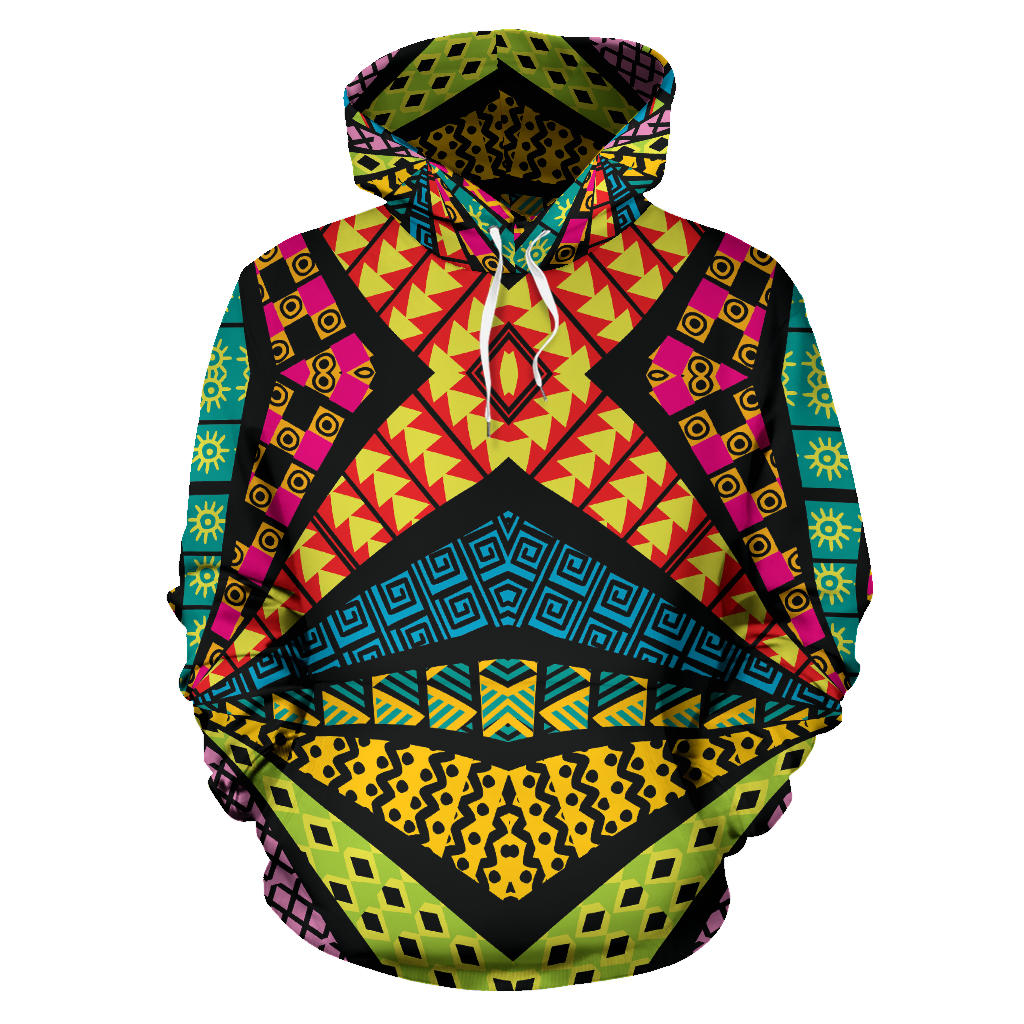 Kaleidoscope Pattern Print Design 05 Pullover Hoodie