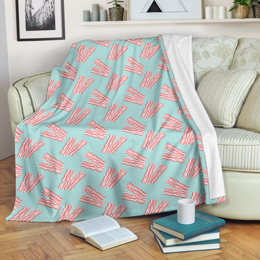 Bacon Pattern Print Design 04 Premium Blanket