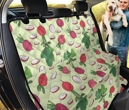 Radish Pattern Print Design A04 Rear Dog Car Seat Cover Hammock