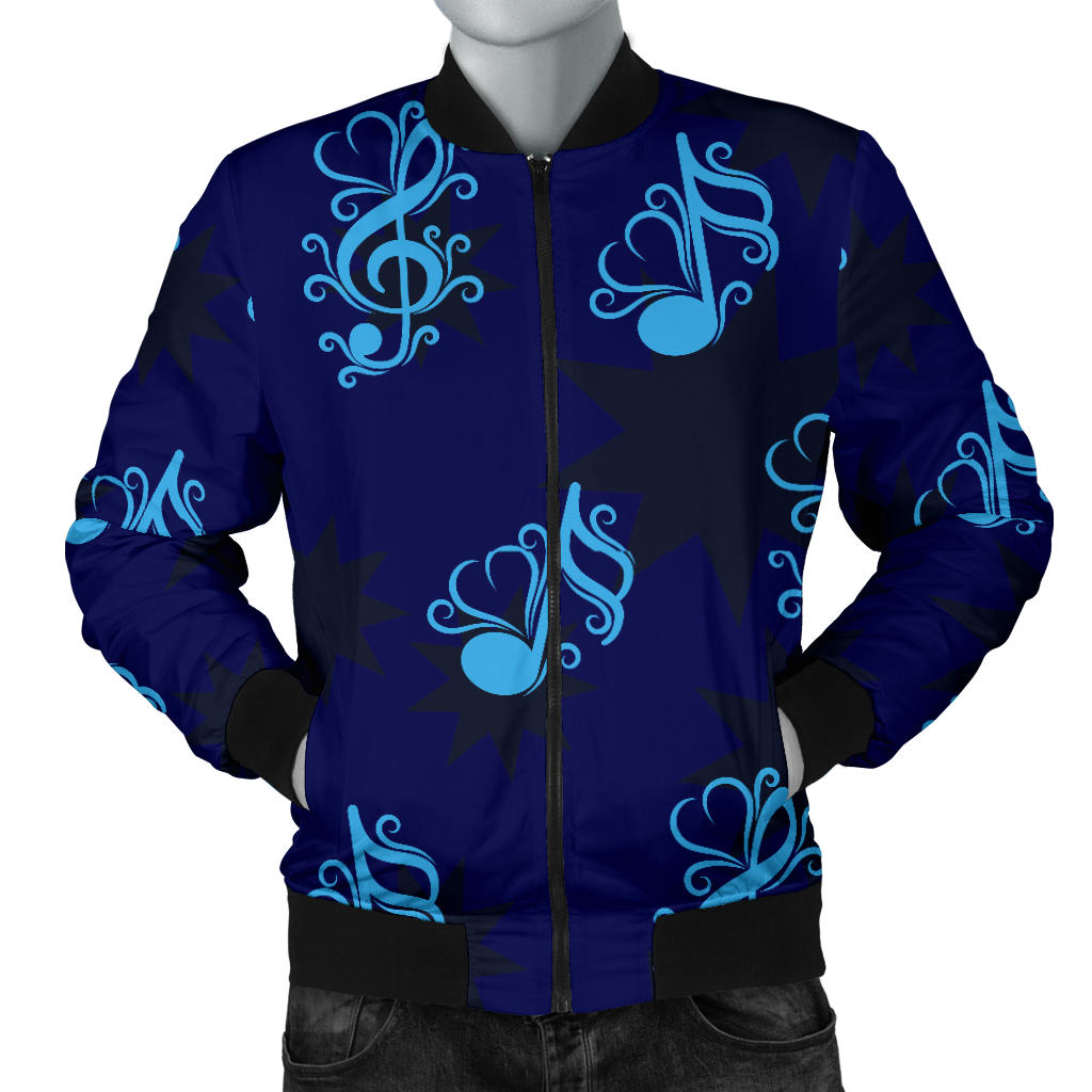 Music note Pattern Print Design A04 Men Bomber Jacket