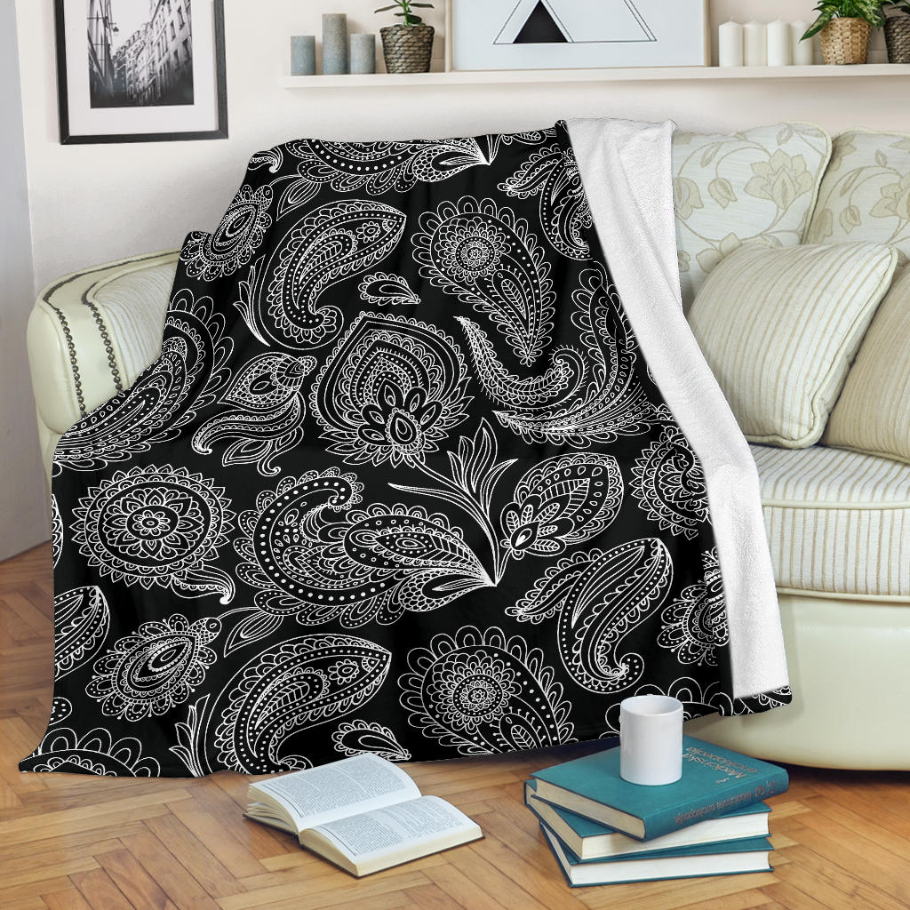 Paisley Pattern Print Design A04 Premium Blanket