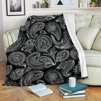 Paisley Pattern Print Design A04 Premium Blanket