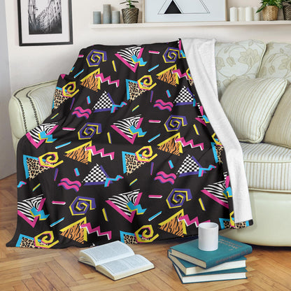 80s Pattern Print Design 3 Premium Blanket