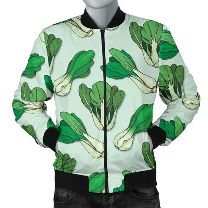 Bok Choy Pattern Print Design 01 Men Bomber Jacket