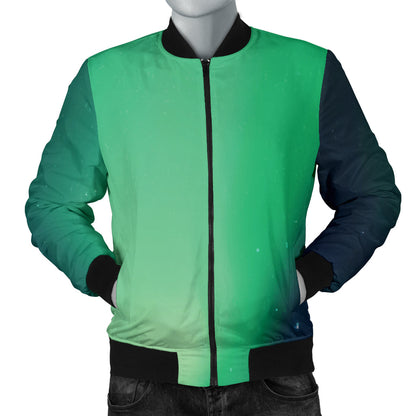 Aurora Borealis Pattern Print Design 04 Men Bomber Jacket