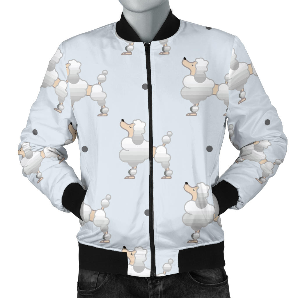Poodle Pattern Print Design A05 Men Bomber Jacket