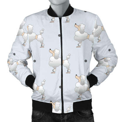 Poodle Pattern Print Design A05 Men Bomber Jacket