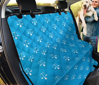 Libra Pattern Print Design 02 Rear Dog Car Seat Cover Hammock