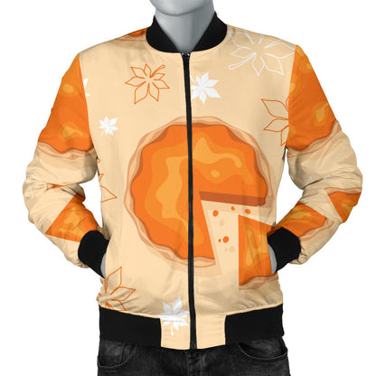 Pie Pattern Print Design A01 Men Bomber Jacket