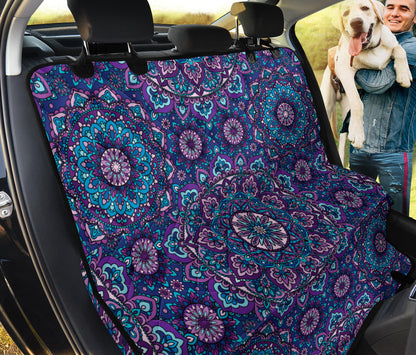 Medallion Pattern Print Design 05 Rear Dog Car Seat Cover Hammock
