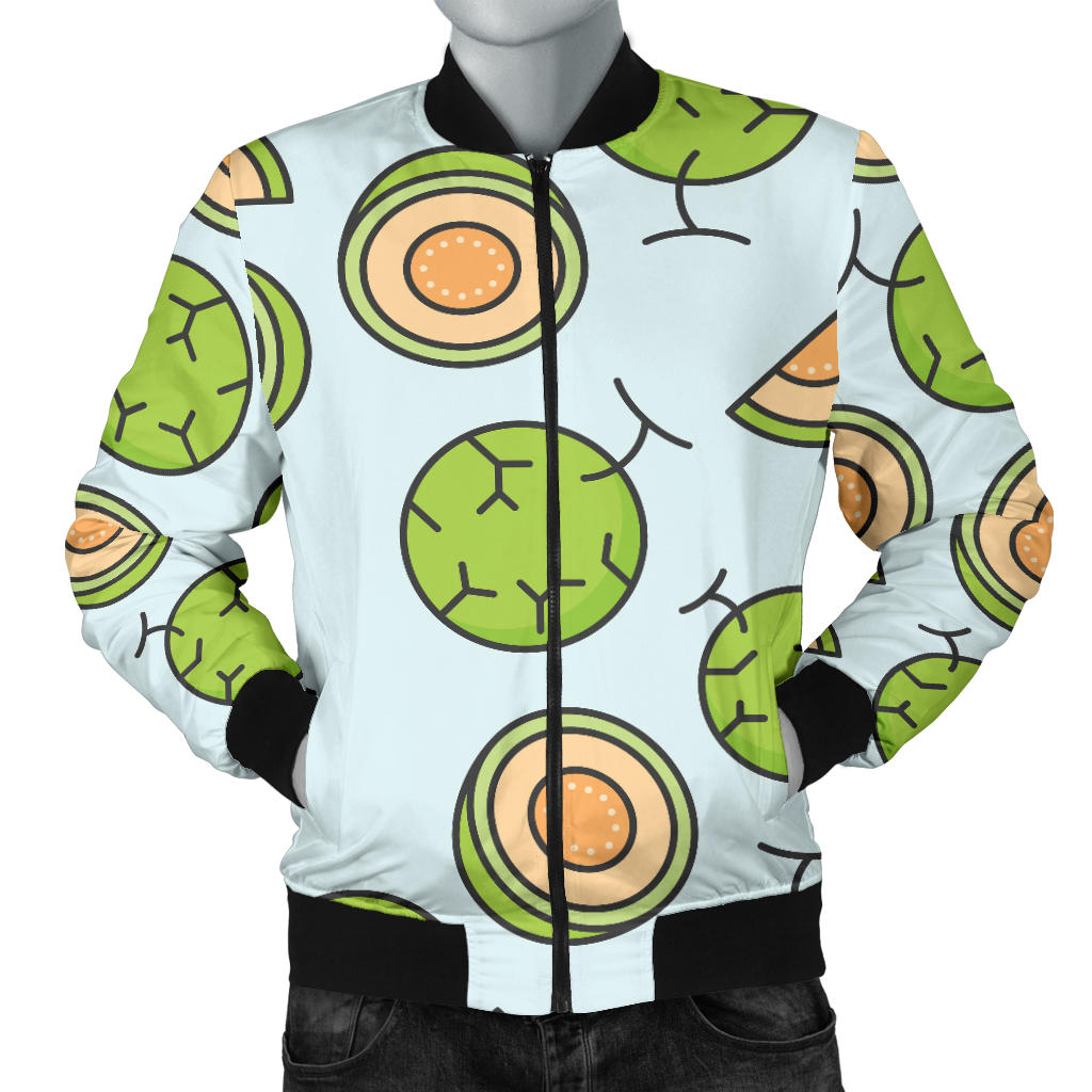Cantaloupe Pattern Print Design 02 Men Bomber Jacket