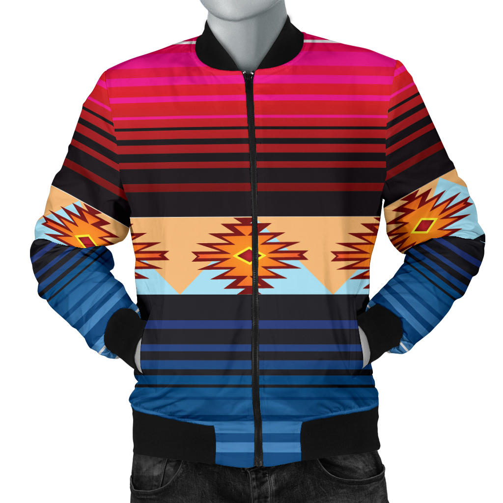 Mexican Pattern Print Design 03 Men Bomber Jacket