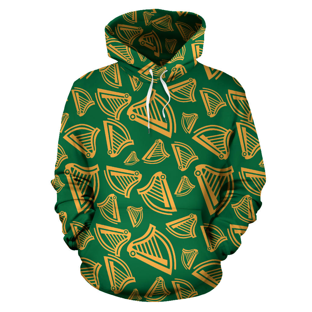 Harp Pattern Print Design 03 Pullover Hoodie