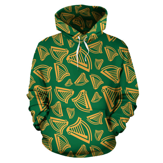 Harp Pattern Print Design 03 Pullover Hoodie