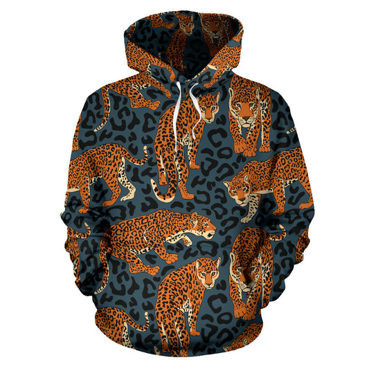Jaguar Pattern Print Design 04 Pullover Hoodie