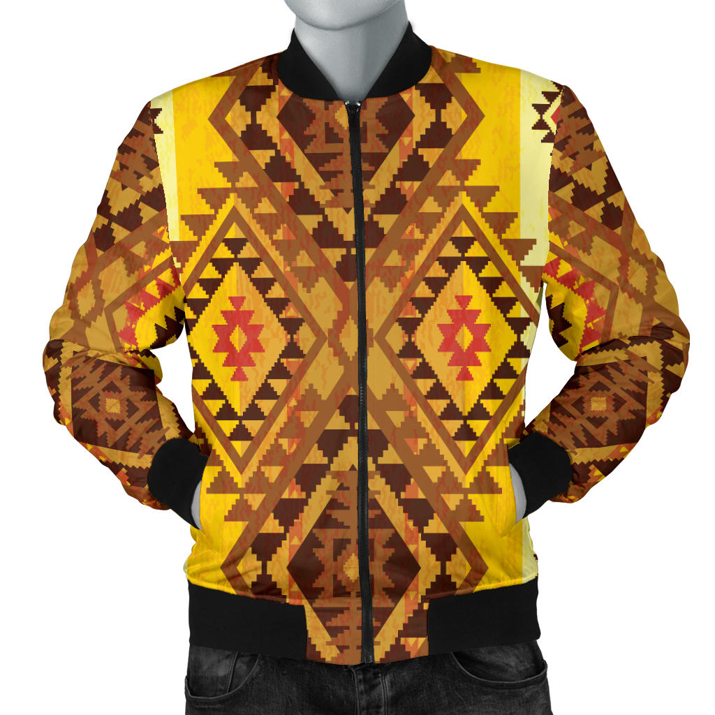 Native Pattern Print Design A09 Men Bomber Jacket
