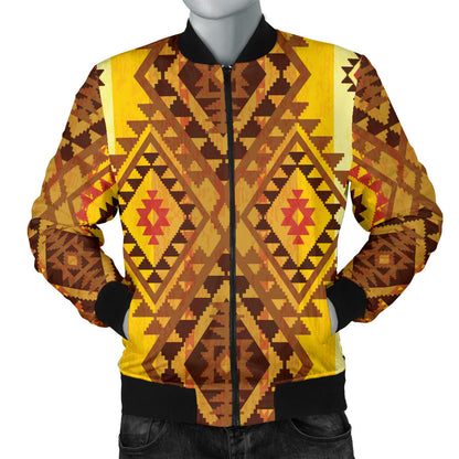 Native Pattern Print Design A09 Men Bomber Jacket