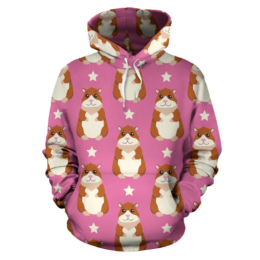 Hamster Cute Pattern Print Design 02 Pullover Hoodie