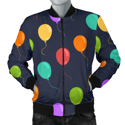 Ballon Colorful Pattern Print Design 03 Men Bomber Jacket
