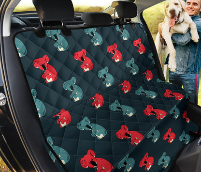 Koala Pattern Print Design 02 Rear Dog Car Seat Cover Hammock