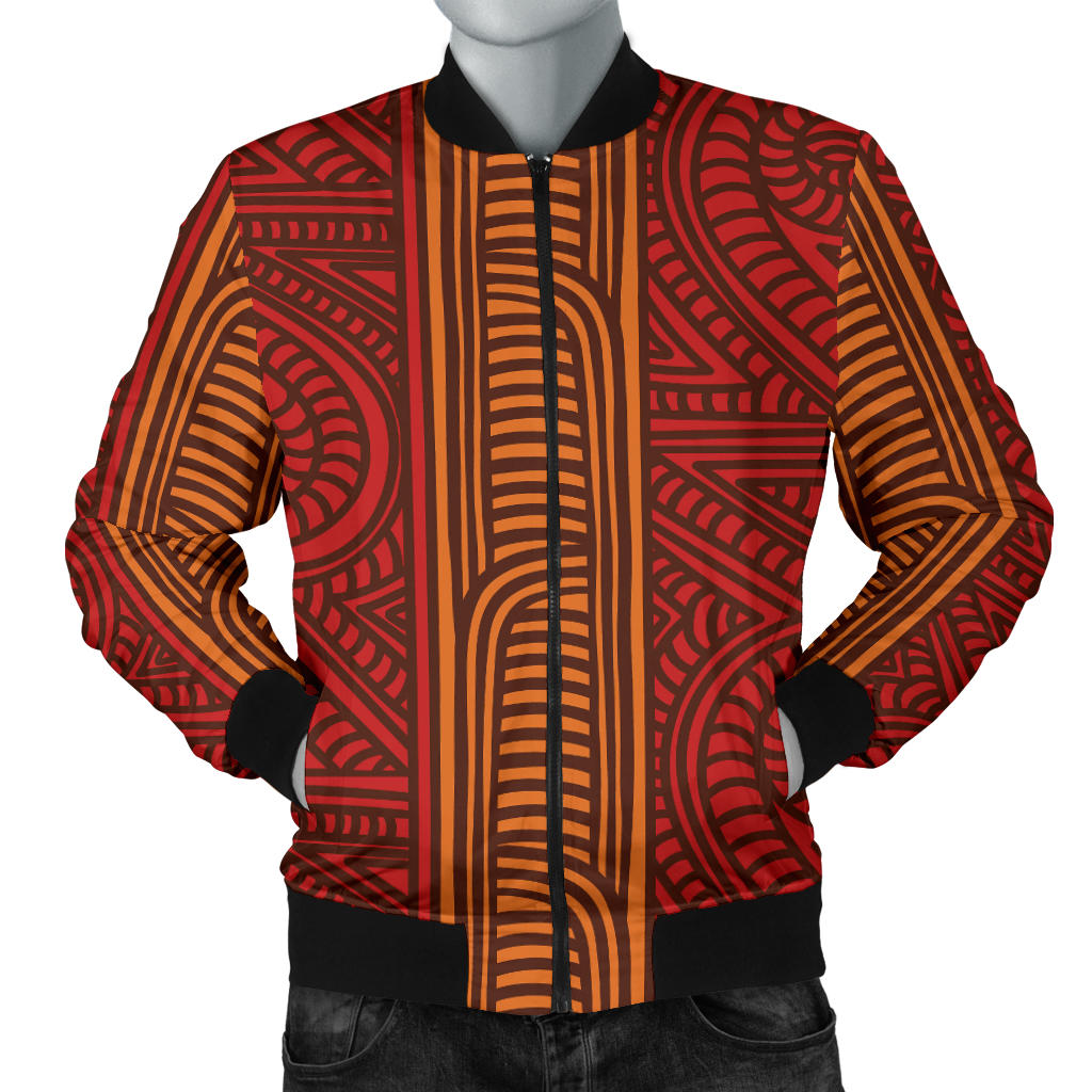Maori Pattern Print Design 05 Men Bomber Jacket