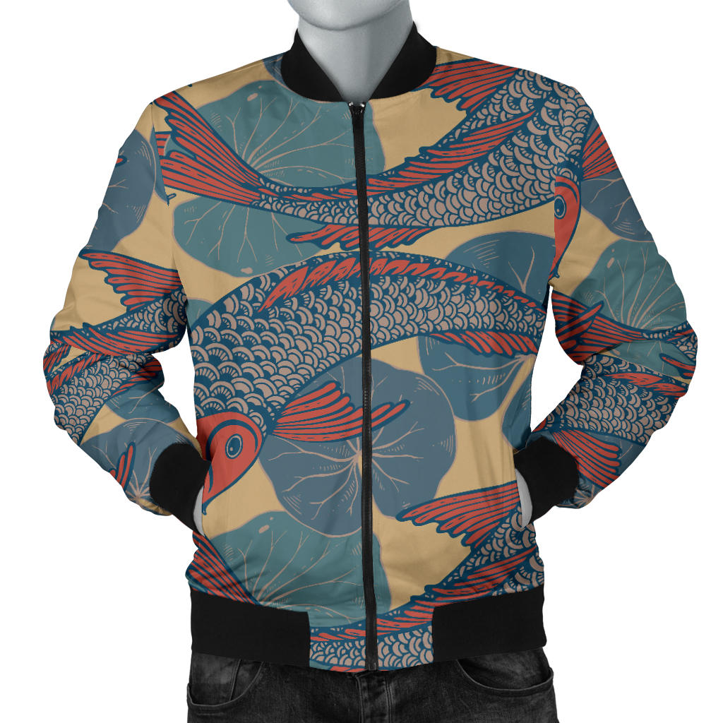 Pisces Pattern Print Design A01 Men Bomber Jacket