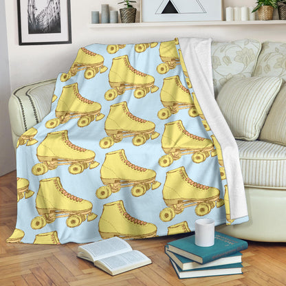 Roller skate Pattern Print Design A03 Premium Blanket