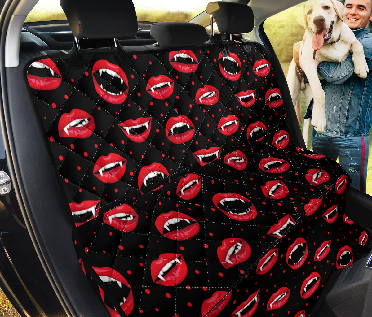 Halloween Pattern Print Design 01 Rear Dog Car Seat Cover Hammock