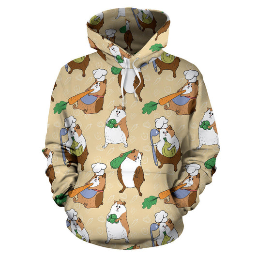 Guinea Pig Pattern Print Design 03 Pullover Hoodie