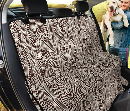 Maori Pattern Print Design 04 Rear Dog Car Seat Cover Hammock