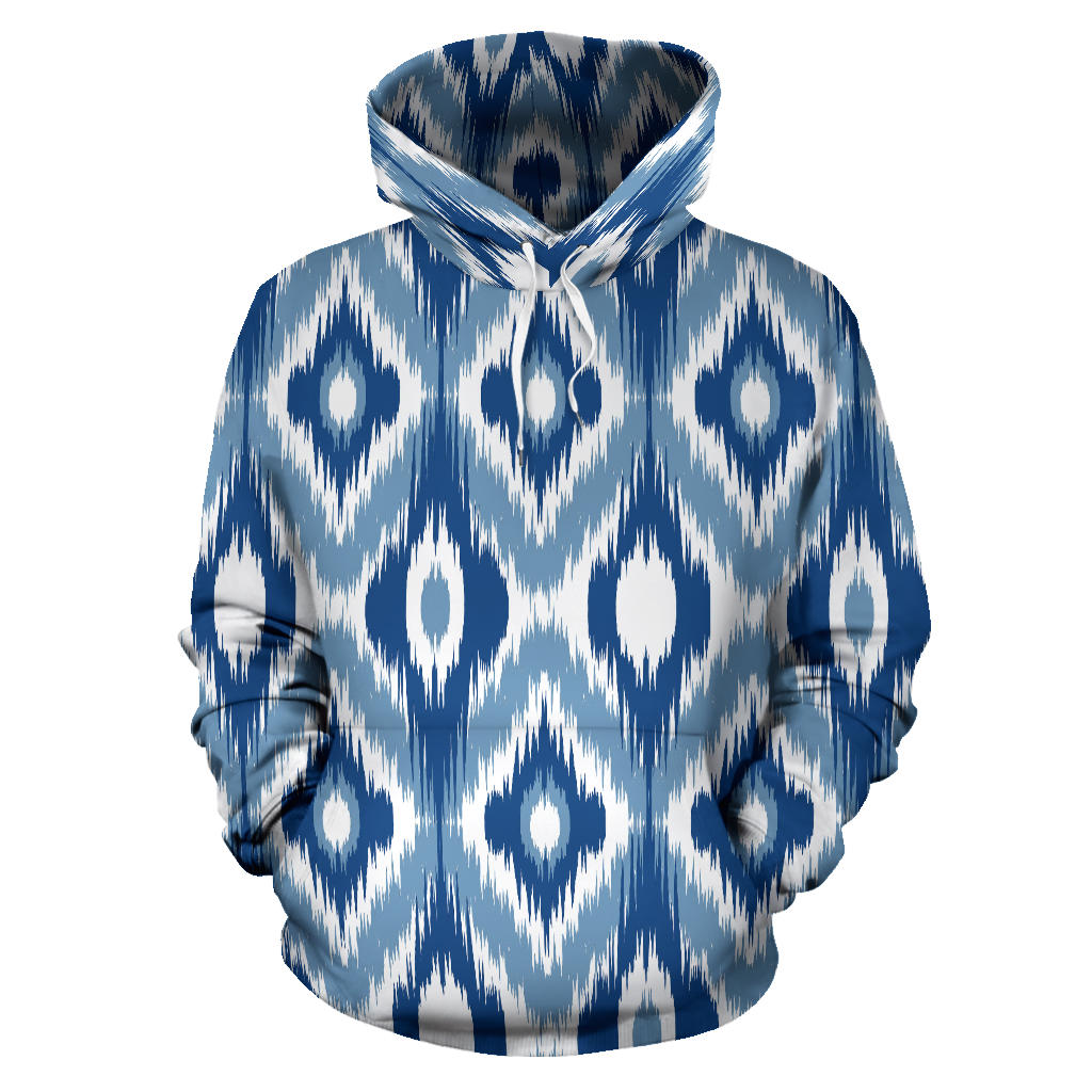 Ikat Pattern Print Design 03 Pullover Hoodie